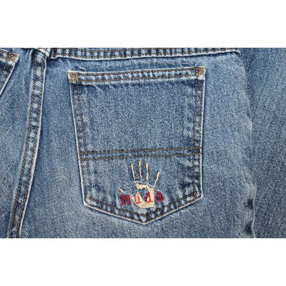 Mudd Vintage Y2K Jeans Embroidered 90s Retro Size 3 Very Lightly Worn!! Nice! - Picture 2 of 8